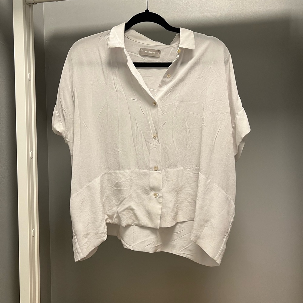 White Button-Up Blouse